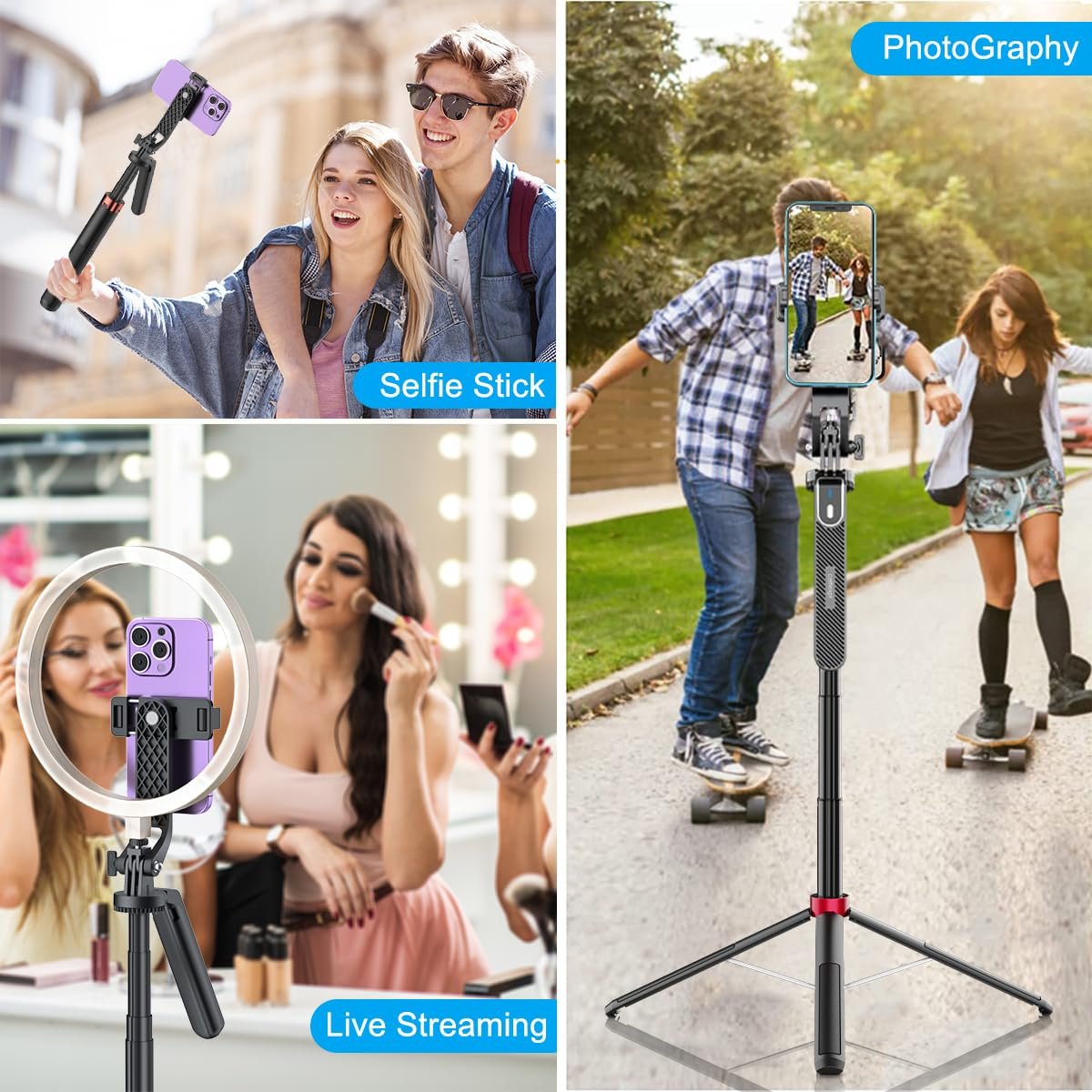 XT02 Selfie Stick Tripod with Remote - Image 7